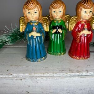 Vintage MCM Choir Angels Set of 3 Christmas Ardco Japan Paper Mache